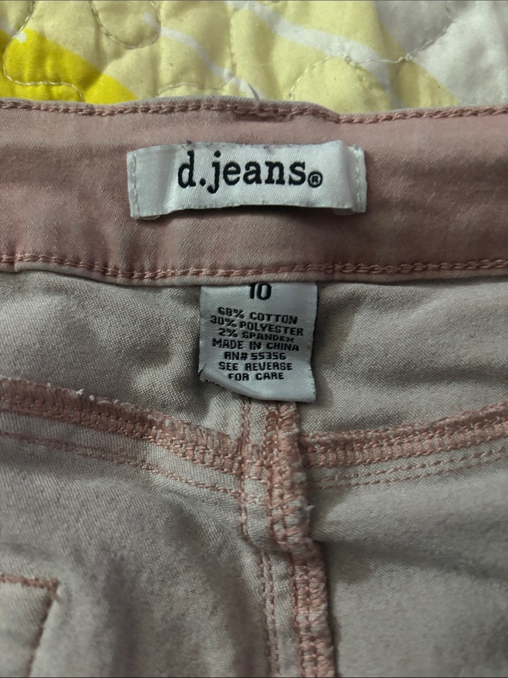 d. jeans Women's Pale Pink Stretch Jeggings